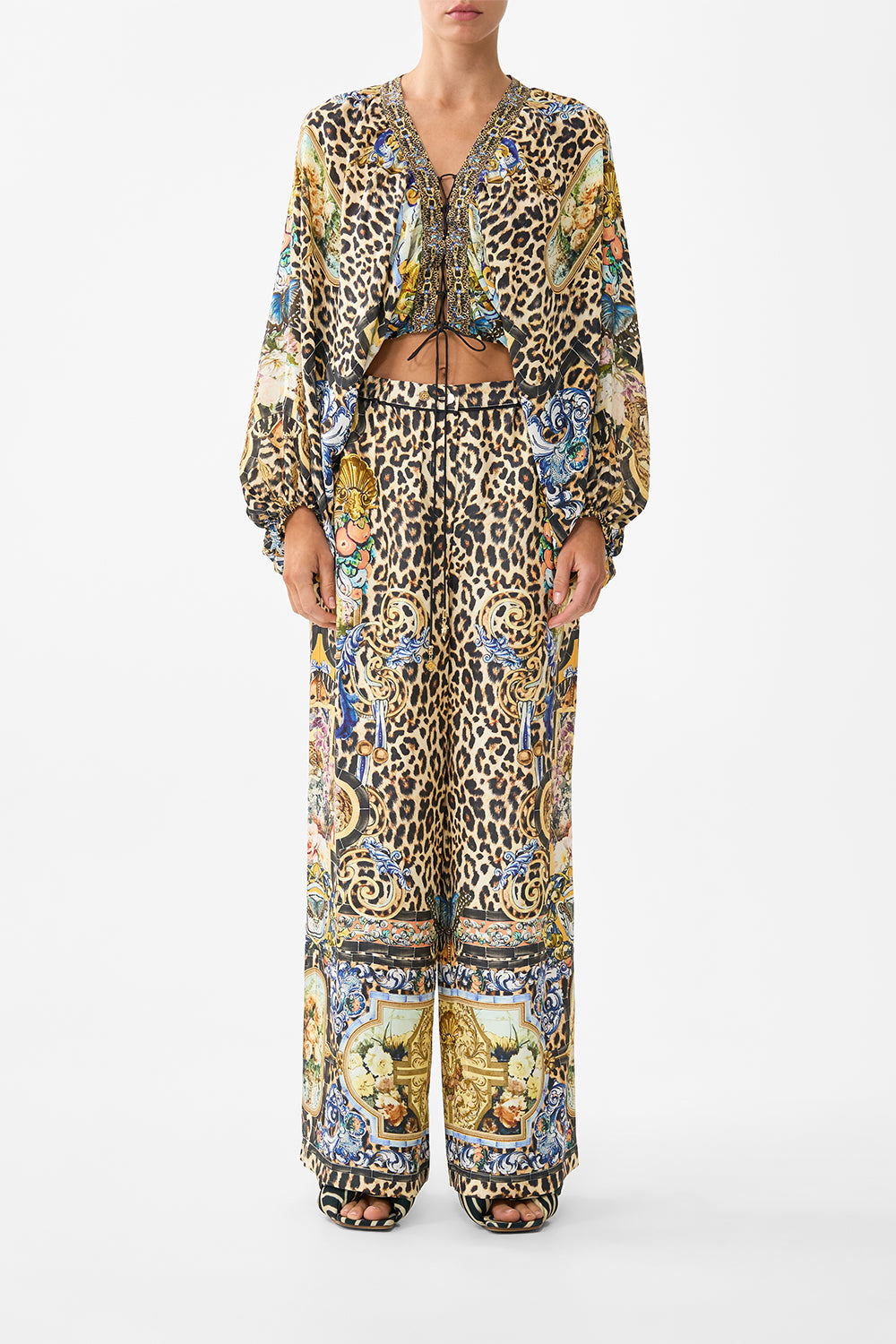 BUTTON FRONT LOUNGE PANT SEVILLIAN STYLE
