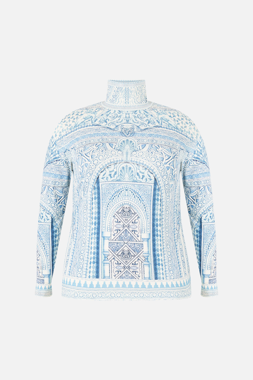 The CAMILLA OVERSIZED TEE WITH LACE TRIM DAUGHTERS OF DUENDE in our  print.