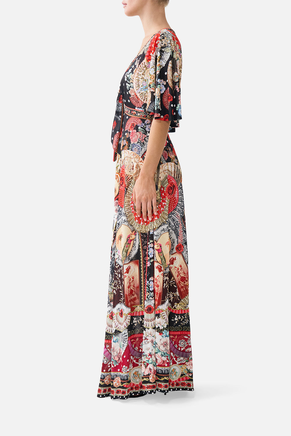 The CAMILLA LALITA AZUL ARISTOCRACY SHORT SLEEVE JACKET DENIM in our  print.
