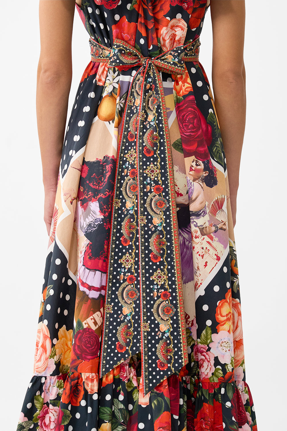 FRILL NECK DRESS WITH HARDWARE DAUGHTERS OF DUENDE