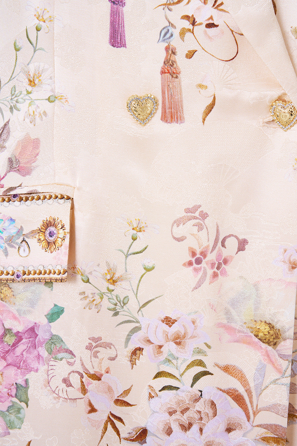 TAILORED OVERSIZED COAT ADORNED IN ARANJUEZ