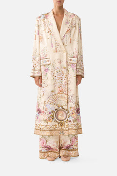 TAILORED OVERSIZED COAT ADORNED IN ARANJUEZ