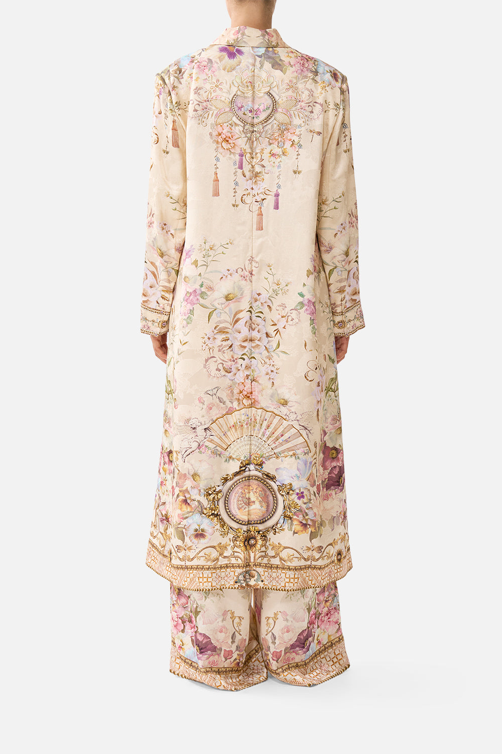 TAILORED OVERSIZED COAT ADORNED IN ARANJUEZ