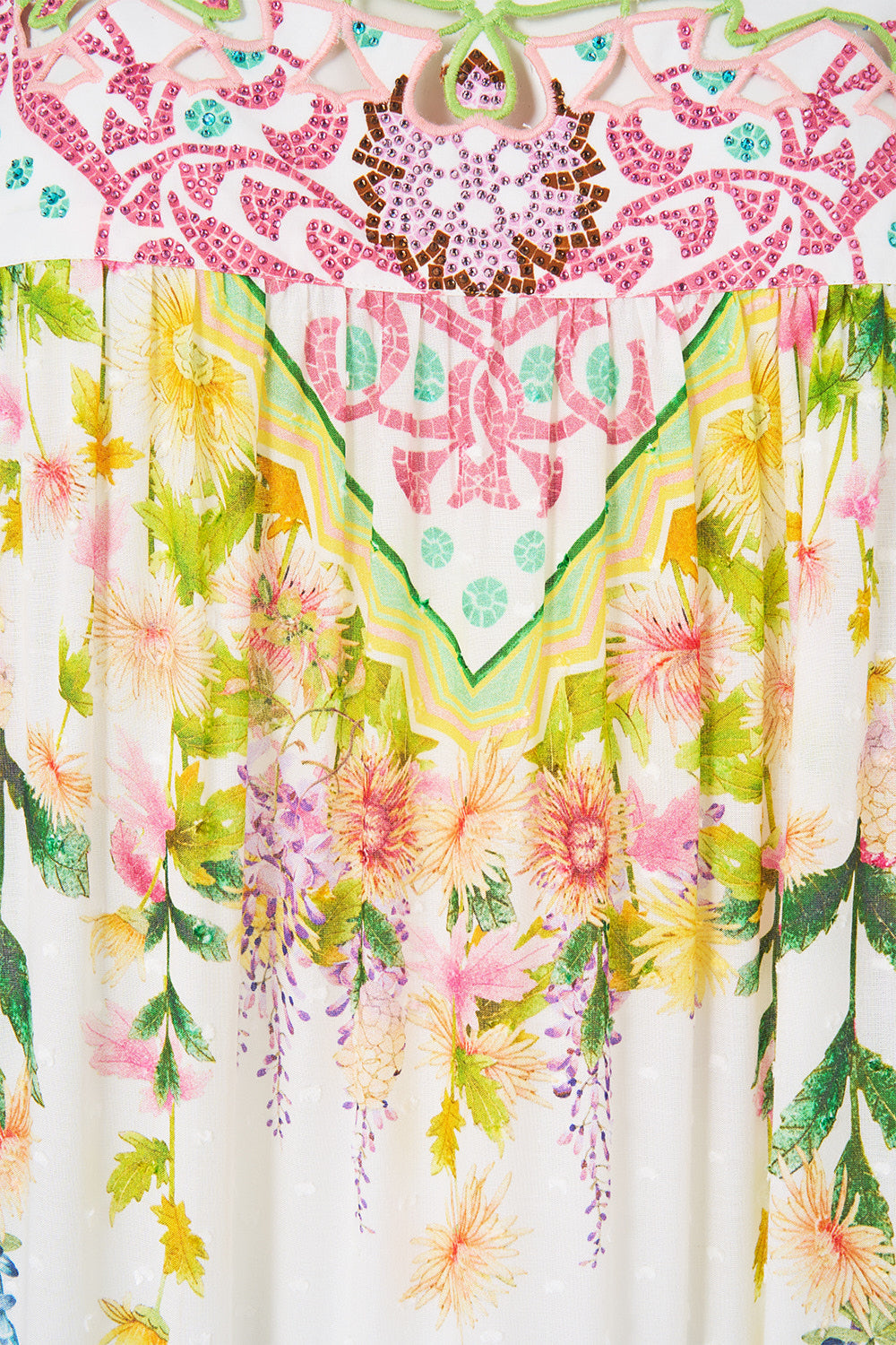 The CAMILLA LONG SLEEVE OVERSIZED SHIRT BALEARIC BEBÉ in our  print.