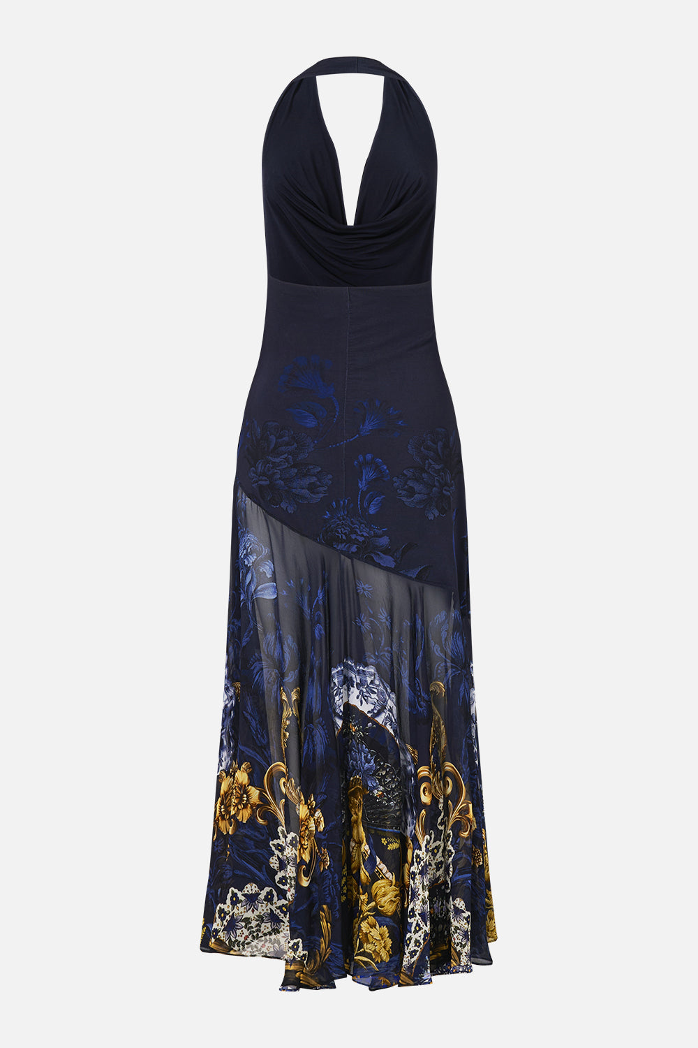 The CAMILLA CORSET DETAIL FLARE KNIT DRESS FLAMENCO FOLKLORE in our FLAMENCO FOLKLORE print.