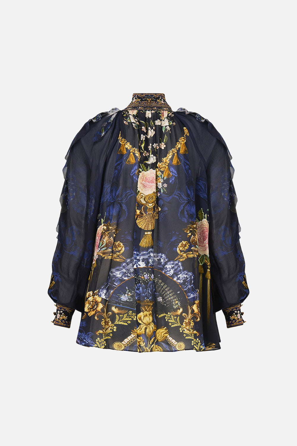 The CAMILLA DOUBLE BREASTED SHORT SLEEVE JACKET MILLA IN SEVILLA in our  print.