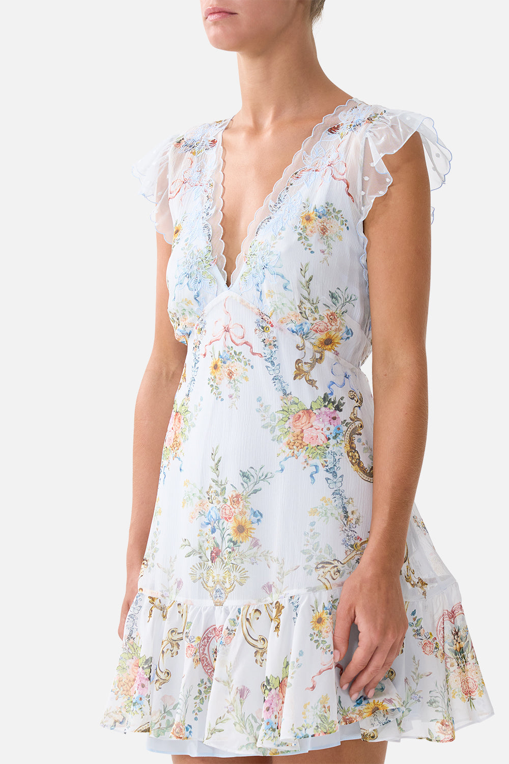 The CAMILLA RING HEADBAND NOTES FROM THE BLUE ROOM in our  print.