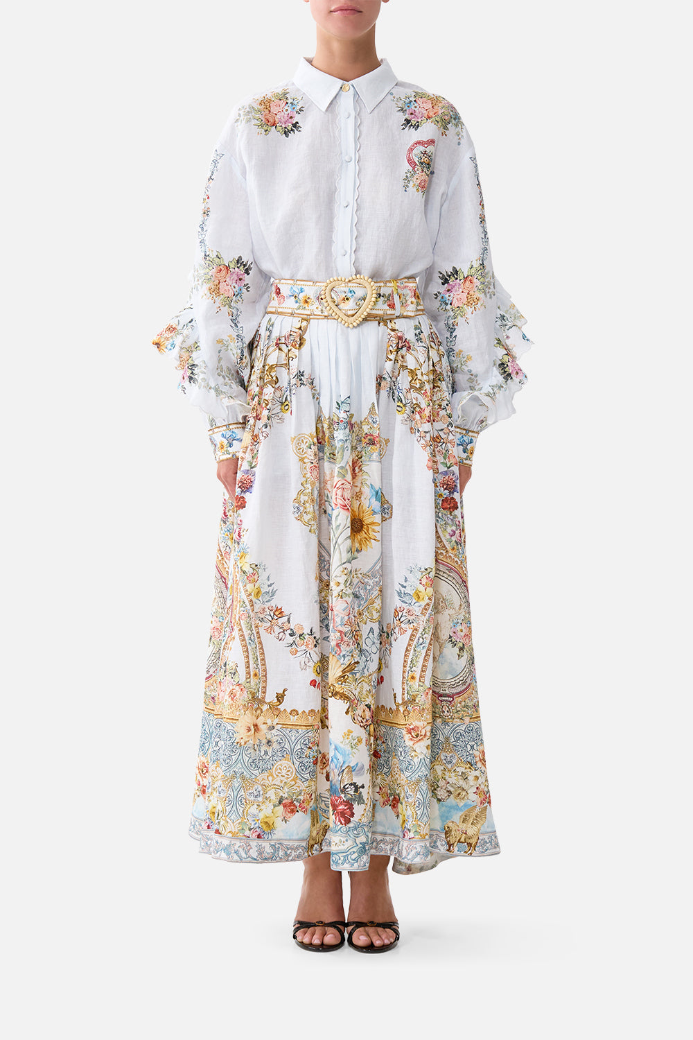 The CAMILLA DROP SHOULDER STRAP KAFTAN OLÉ OLÉ in our  print.