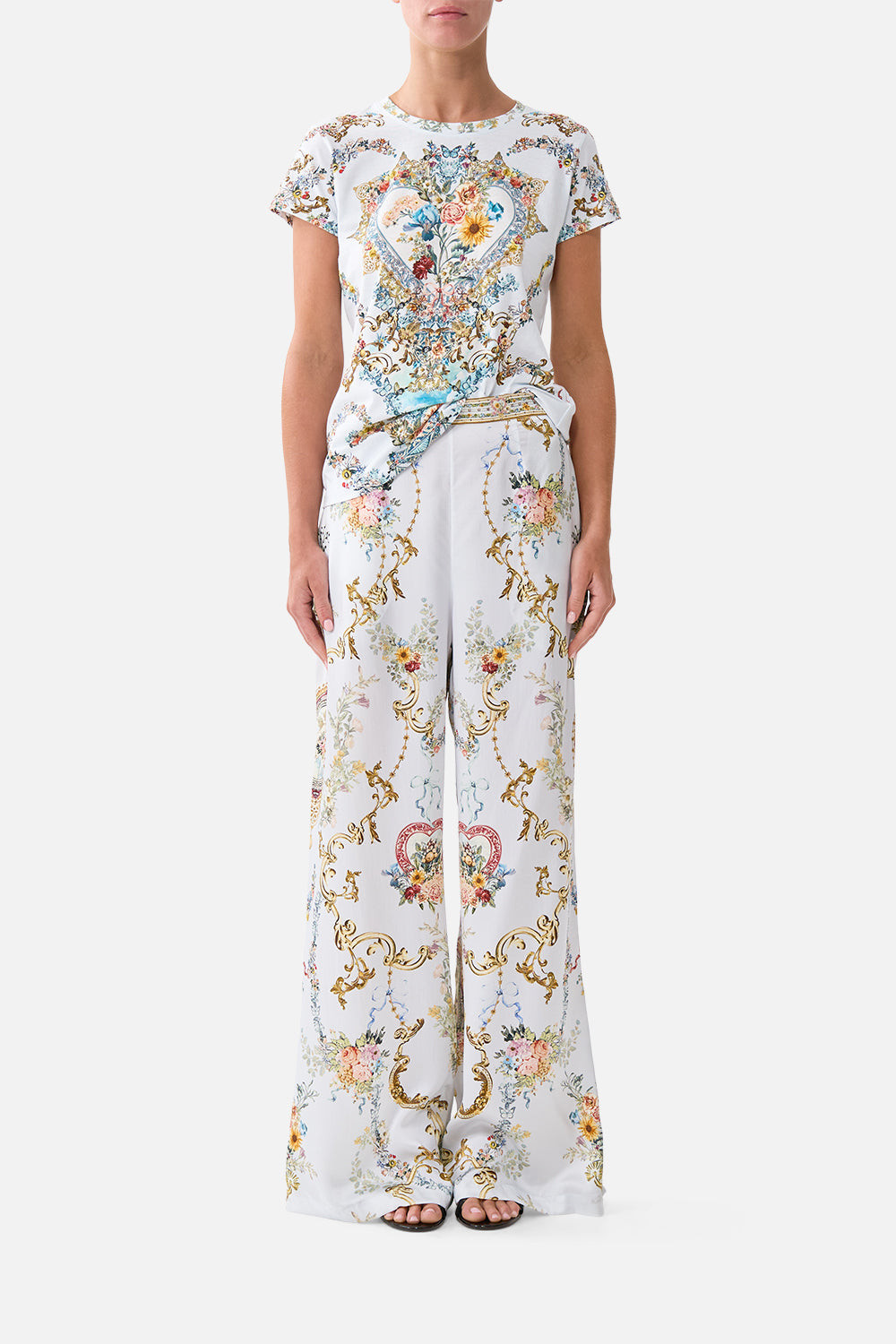 MINIMAL WIDE LEG PANT SEVILLE SWEETHEART