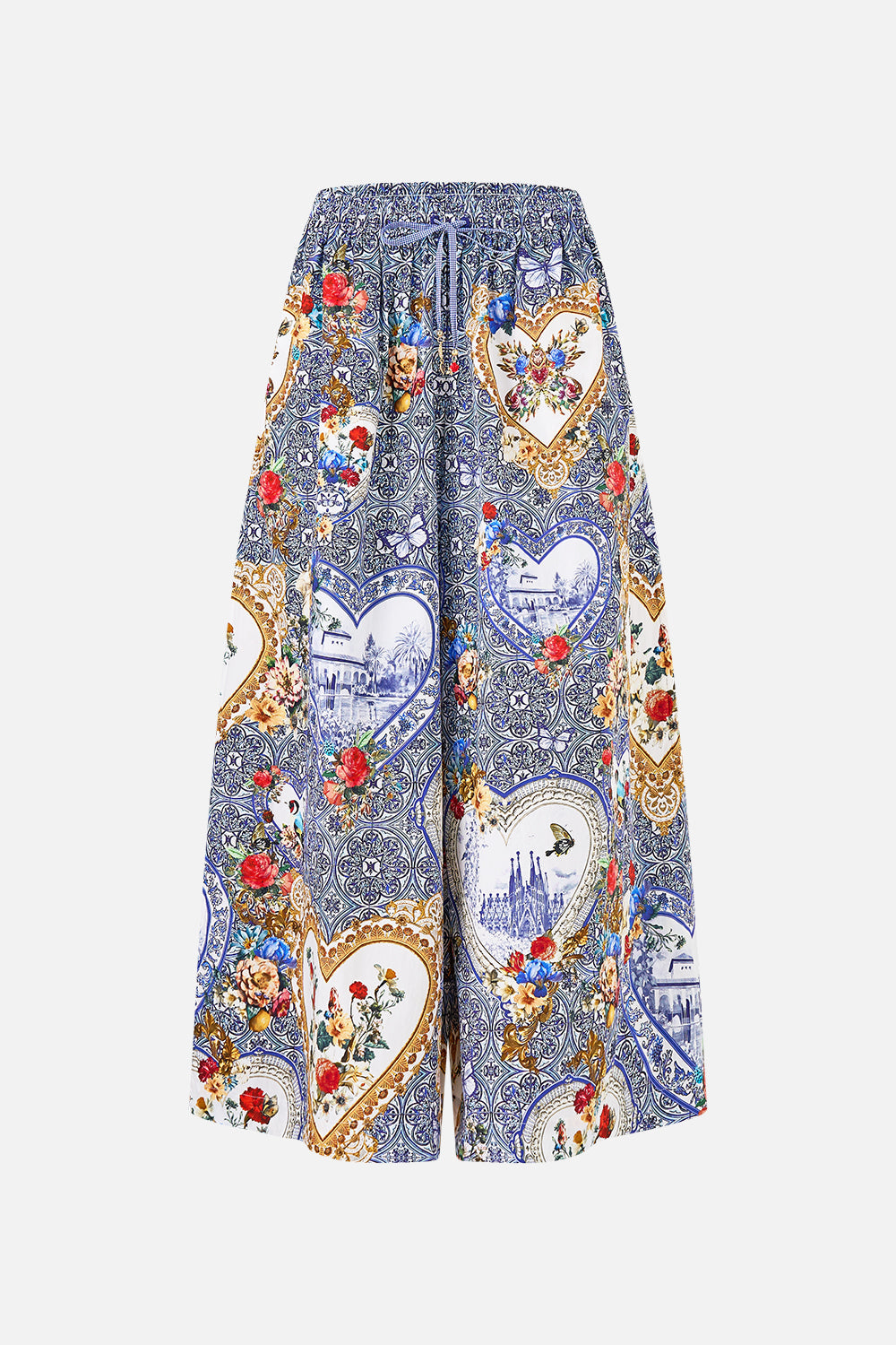 The CAMILLA LONG SLEEVE CAMP COLLARED SHIRT FLAMENCO FOLKLORE in our  print.
