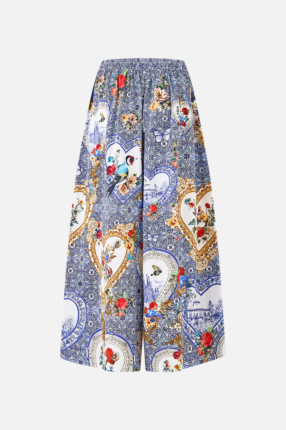 The CAMILLA LONG SLEEVE CAMP COLLARED SHIRT FLAMENCO FOLKLORE in our  print.