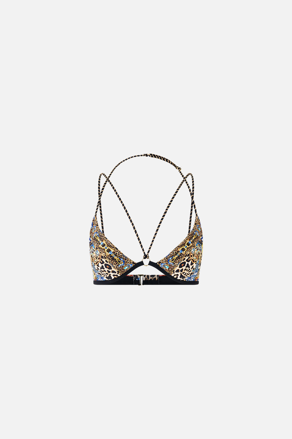 MULTI STRAP HALTER TRI BIKINI TOP WITH TRIM SEVILLIAN STYLE