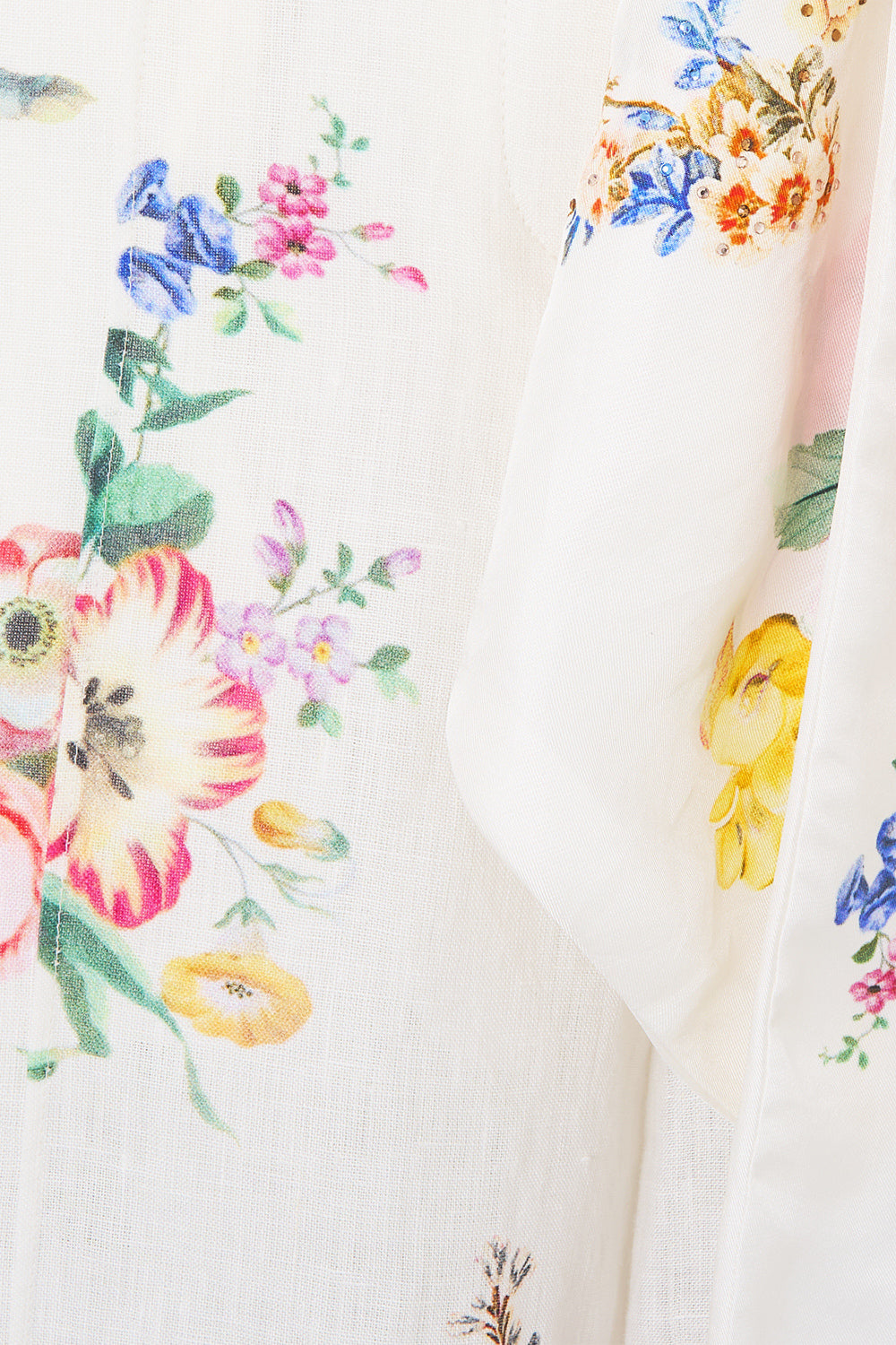 The CAMILLA GATHER WAIST SHORT DRESS CERAMIC PANORAMIC in our  print.