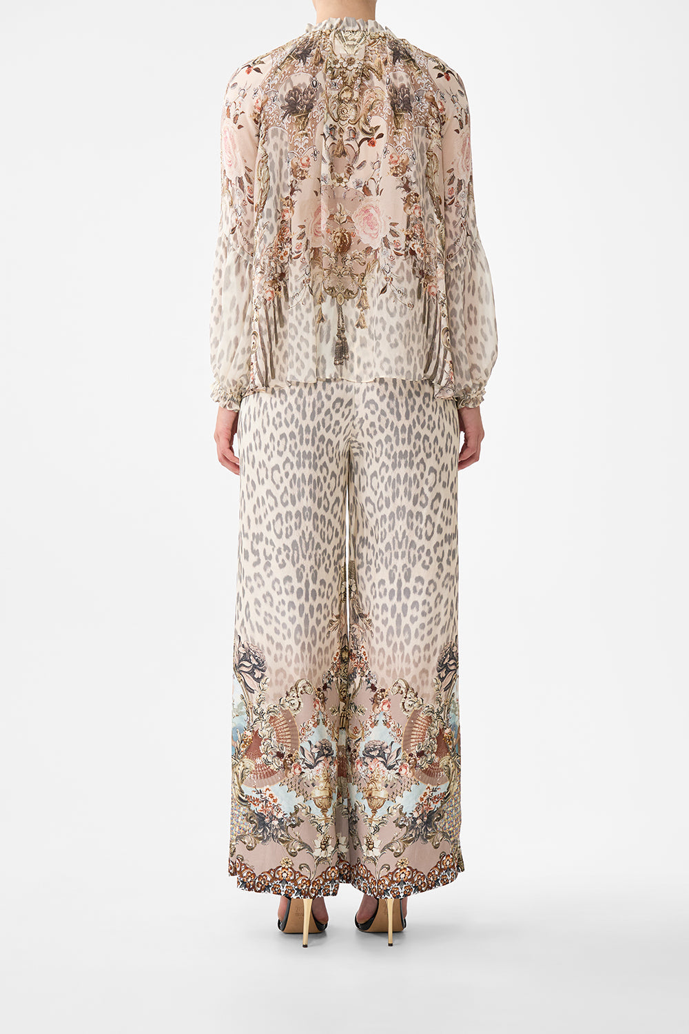 The CAMILLA HARDWARE DETAIL SLIP DRESS A MEETING OF MASTERPIECES in our  print.