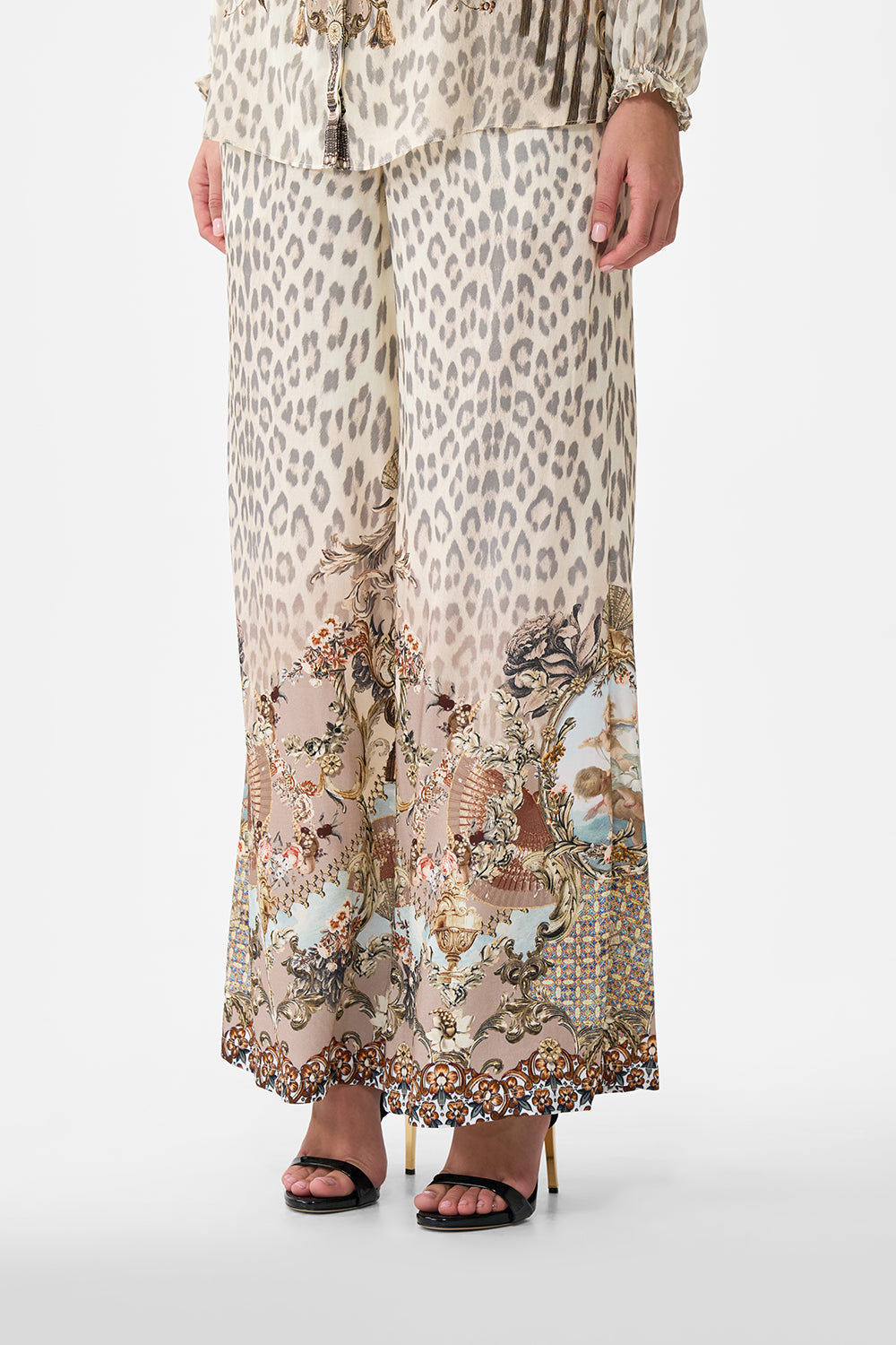 The CAMILLA HARDWARE DETAIL SLIP DRESS A MEETING OF MASTERPIECES in our  print.