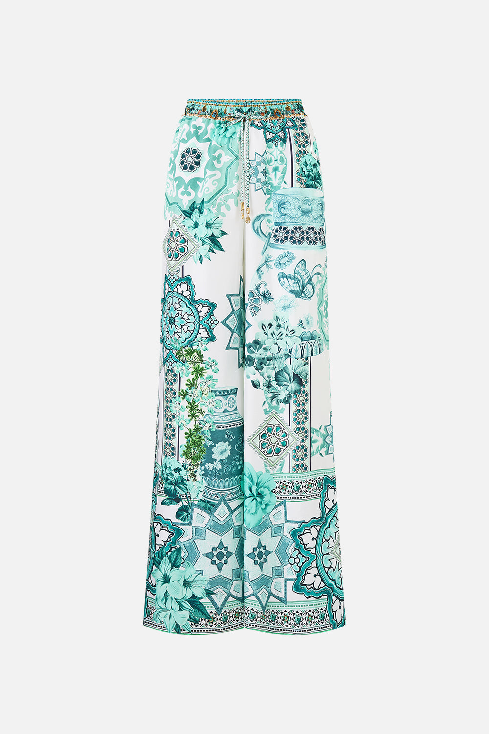 The CAMILLA TRAPEZE TIERED DRESS LACED WITH LOVE in our  print.