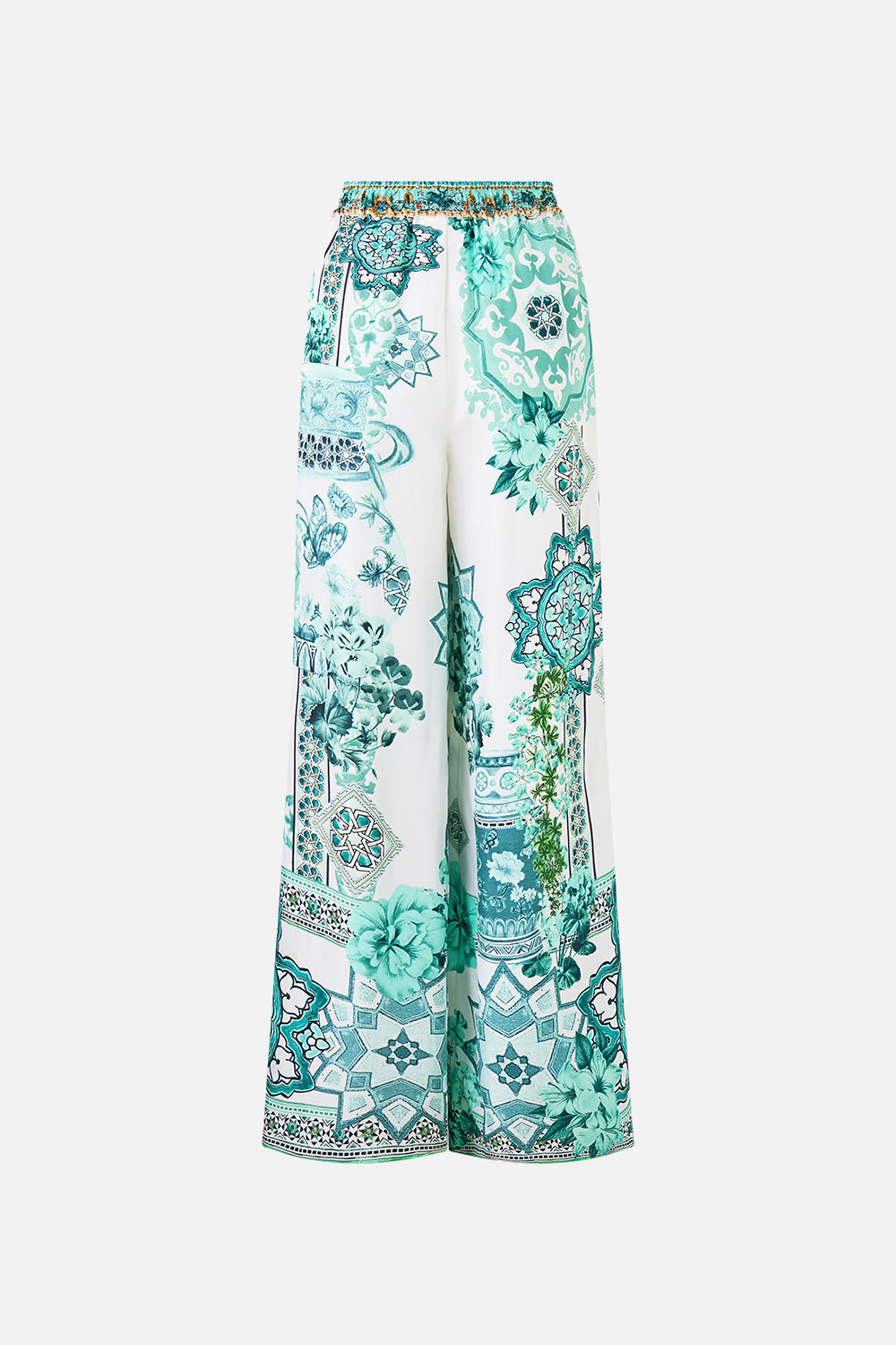 The CAMILLA TRAPEZE TIERED DRESS LACED WITH LOVE in our  print.