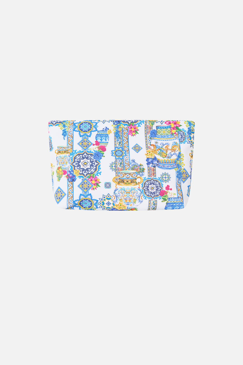 The CAMILLA SCARF CLUTCH LIVIN LA VIDA ROSA in our LIVIN LA VIDA ROSA print.