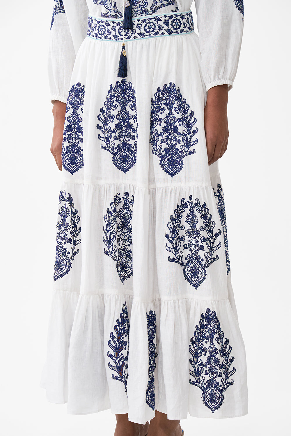 TIERED EMBROIDERED SKIRT ISNIK LULLABY