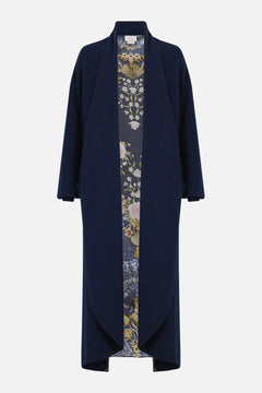 WOOL BLEND KNIT LAYER WITH SILK BACK NOTES FROM THE BLUE ROOM