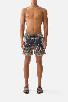 MID LENGTH BOARDSHORT WITH ELASTIC WAIST FLAMENCO FOLKLORE