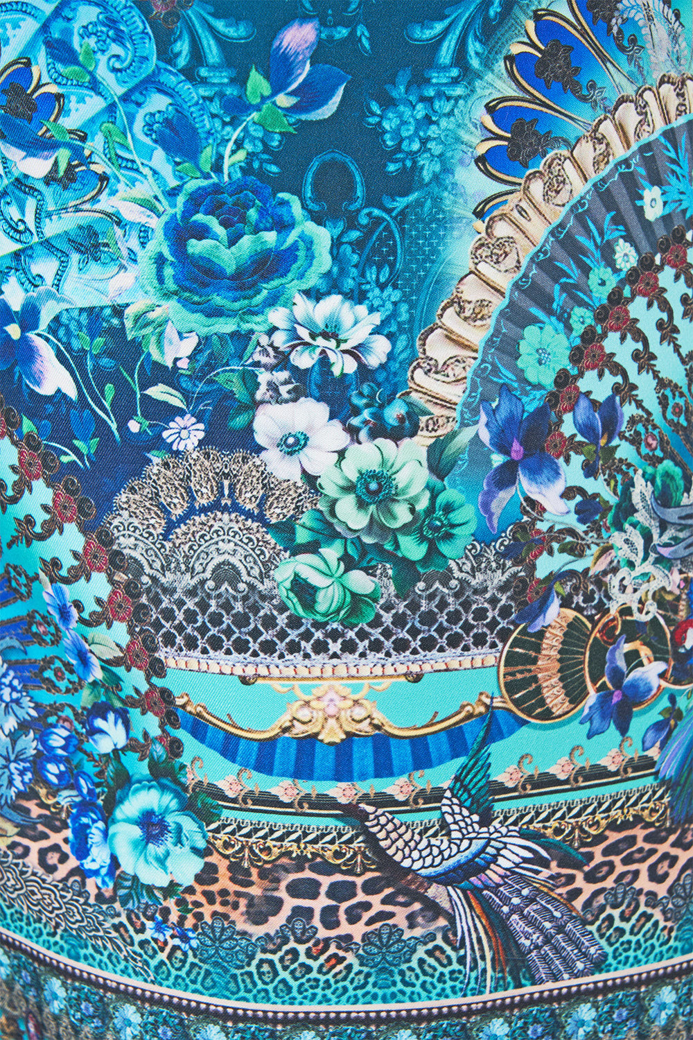 The CAMILLA GATHER WAIST SHORT DRESS MAGIC OF THE MERCADO in our  print.