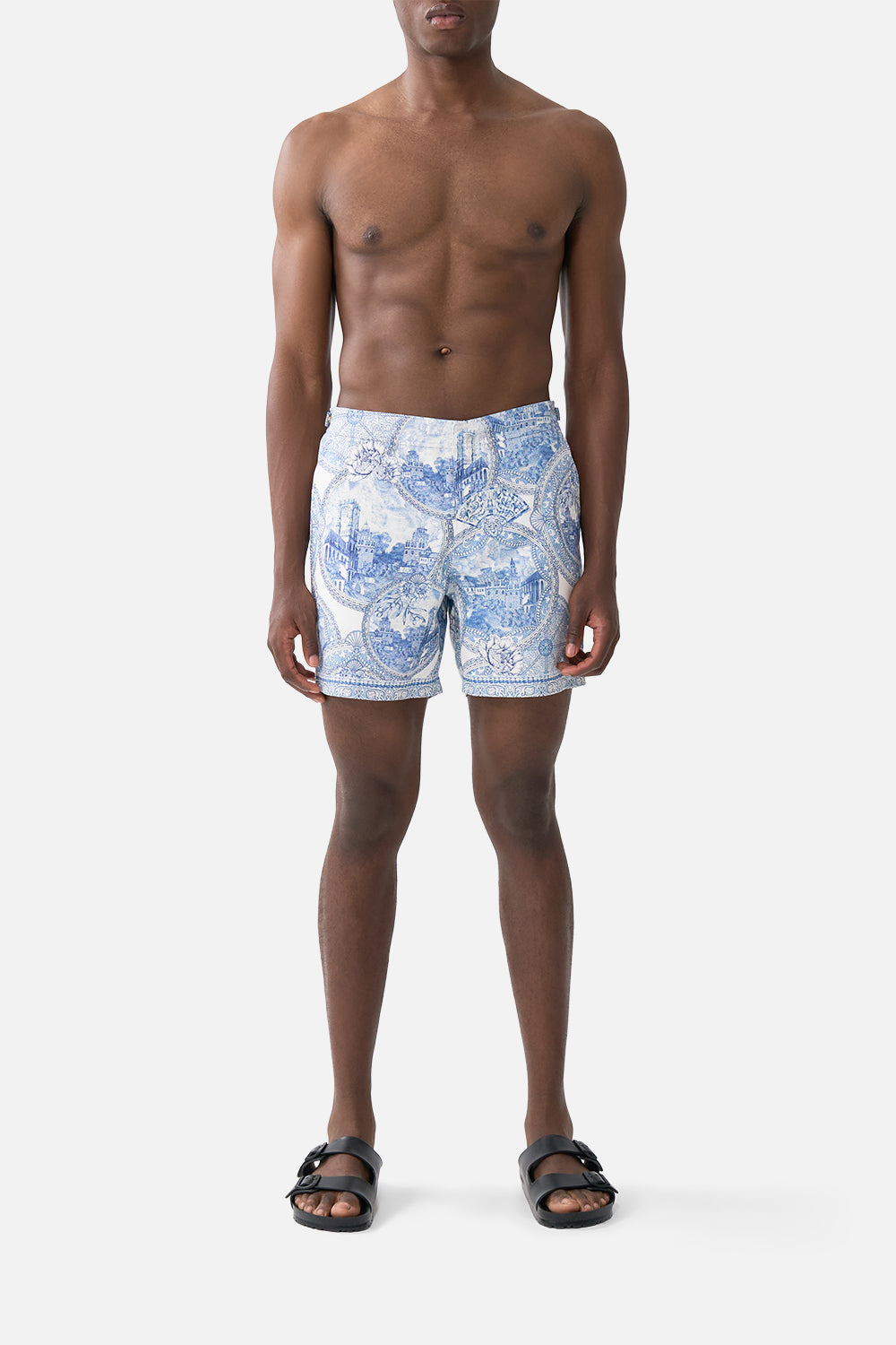 MID LENGTH BOARDSHORT WITH FIXED WAIST THE HUM OF THE ALHAMBRA