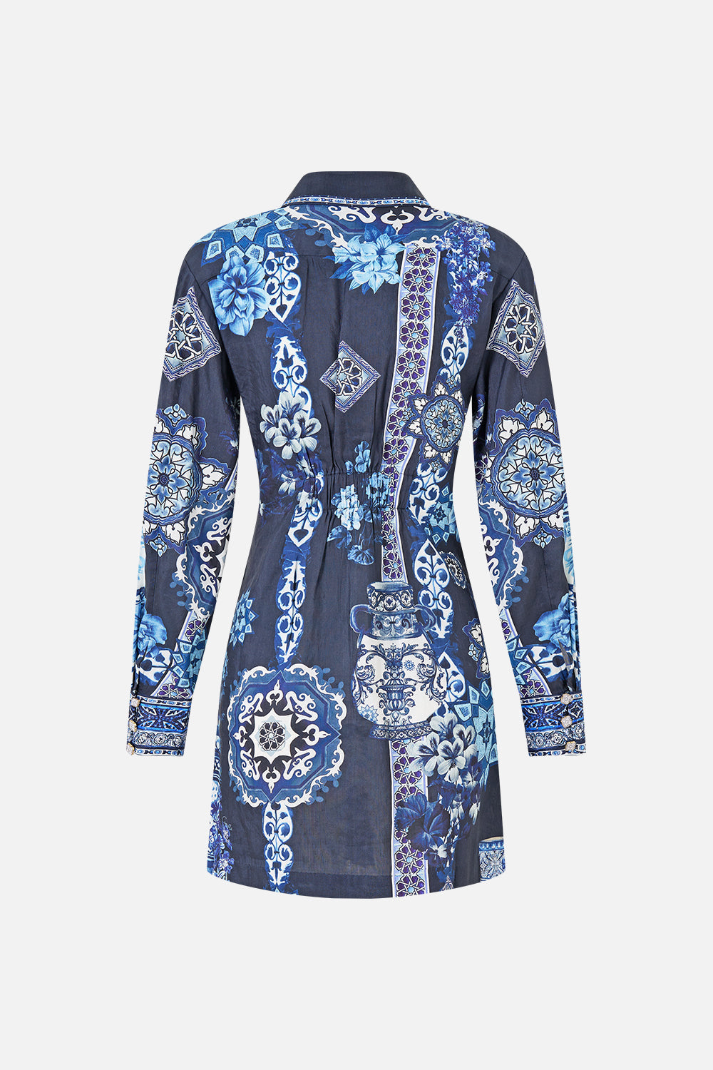 The CAMILLA JERSEY TURTLENECK FIESTA, SIESTA, REPEAT in our  print.