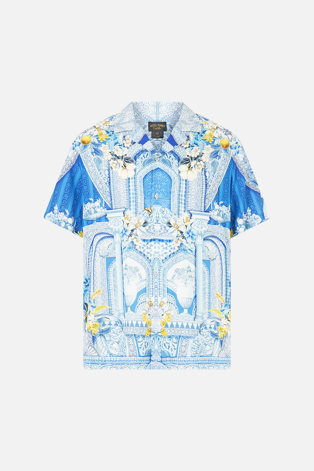 The CAMILLA BUTTON FRONT LONG DRESS LEOTIGRA LAND in our  print.