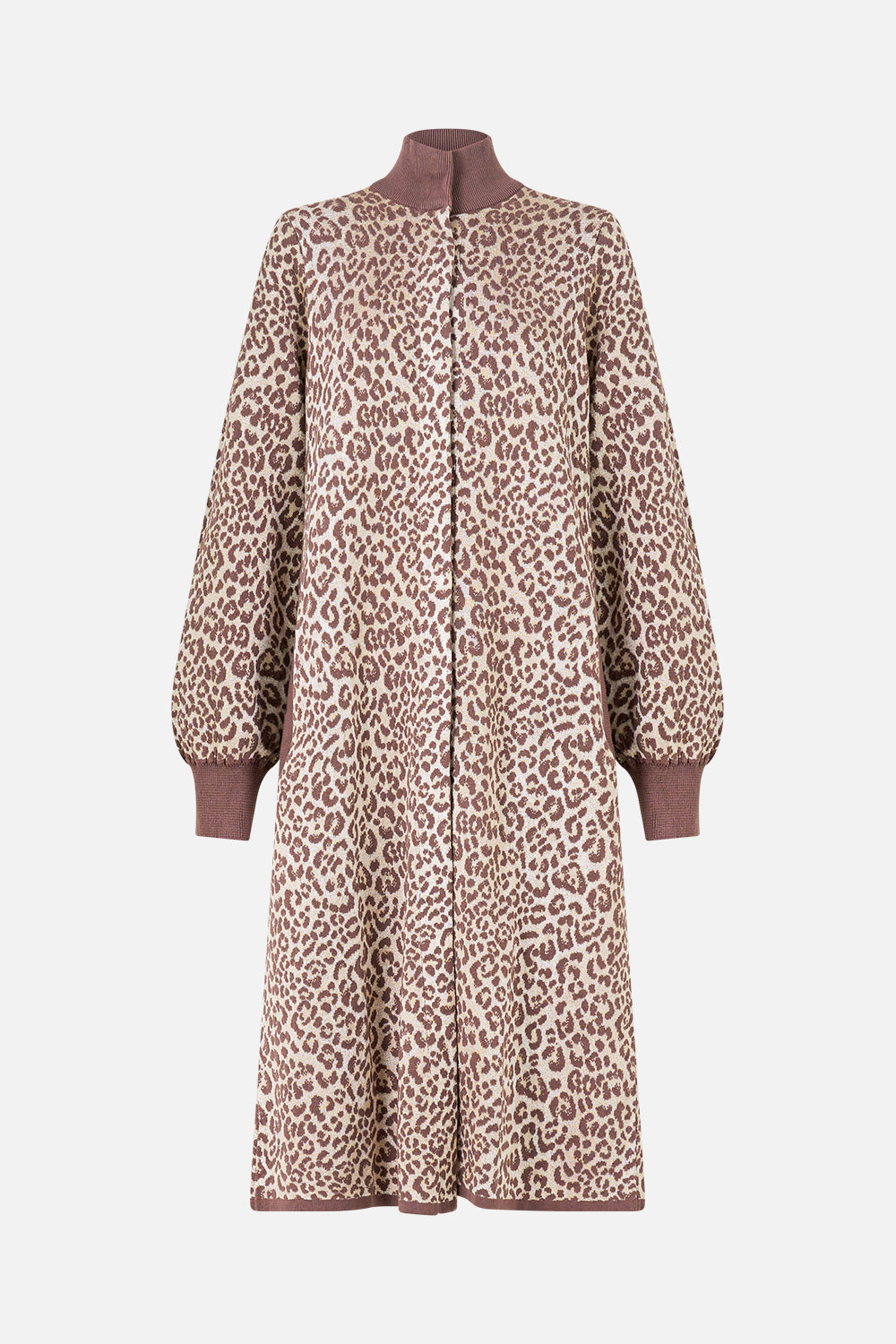 A-LINE KNIT COAT ARANJUEZ ANIMALIA