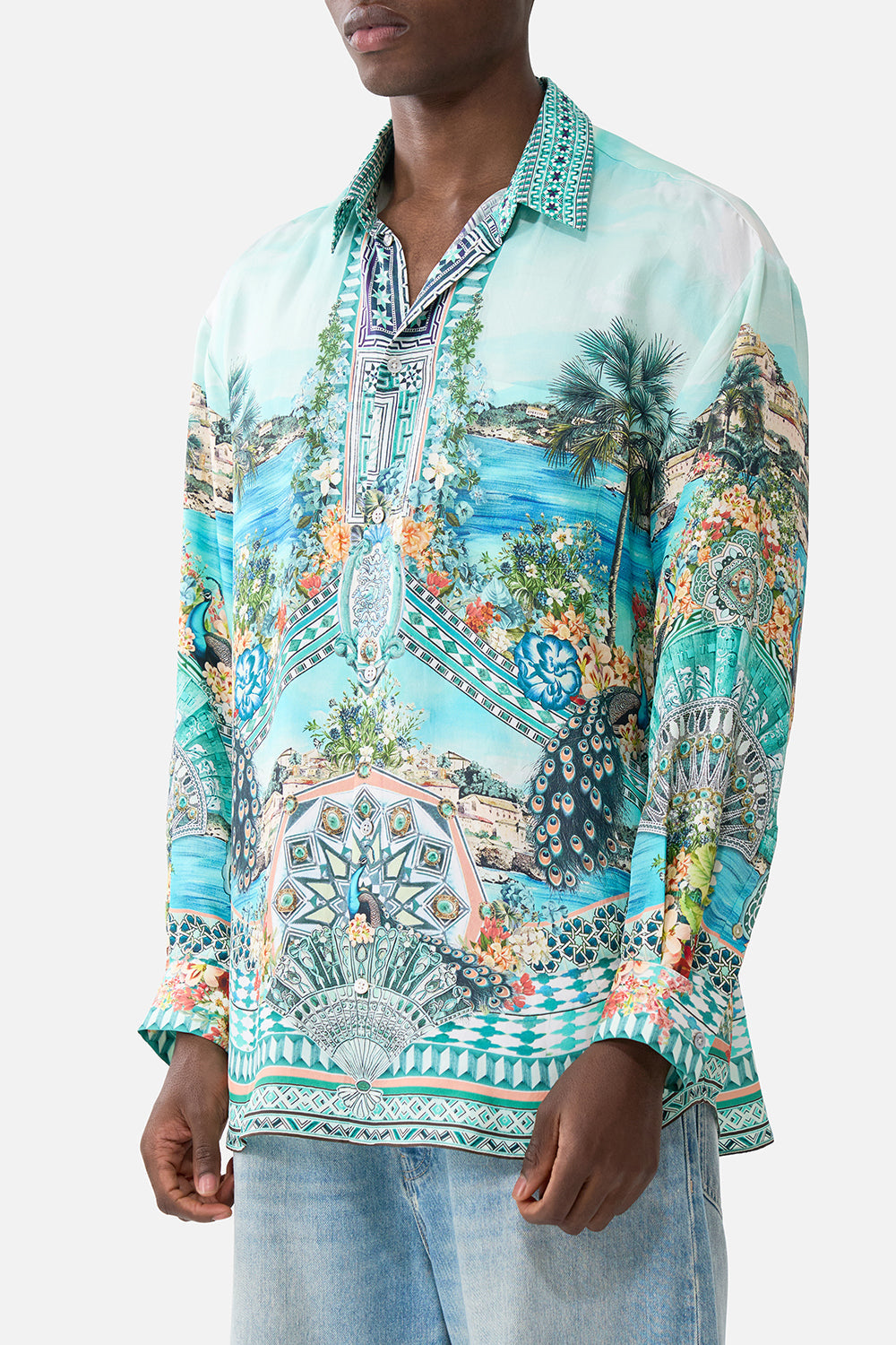 The CAMILLA PARACHUTE PANT BALEARIC BEBÉ in our BALEARIC BEBÉ print.