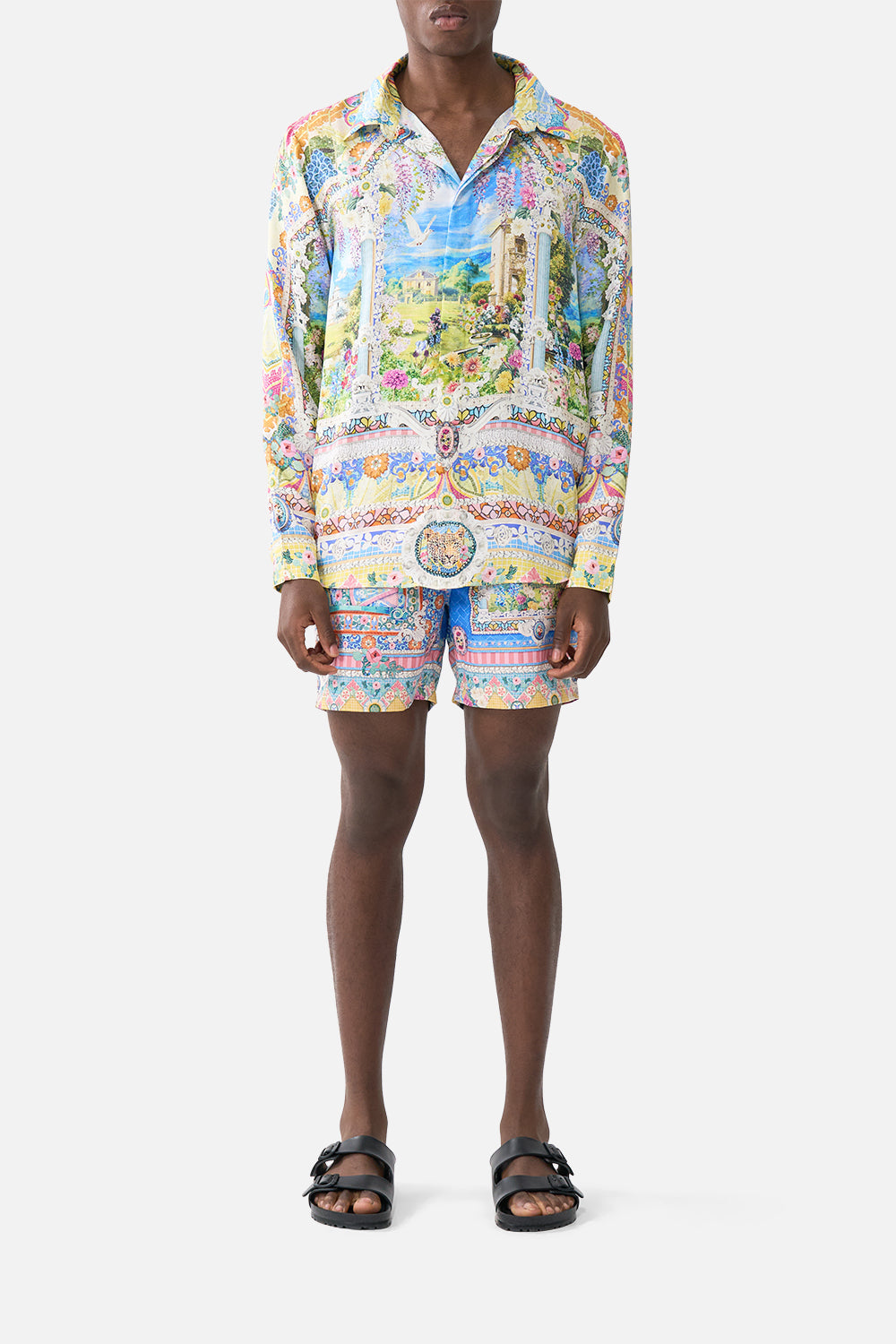 The CAMILLA JERSEY TANK DRESS SEVILLIAN STYLE in our  print.