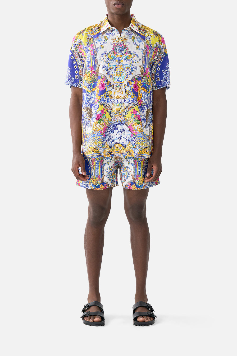 The CAMILLA JERSEY TANK DRESS ESPAÑA NIRVANA in our  print.