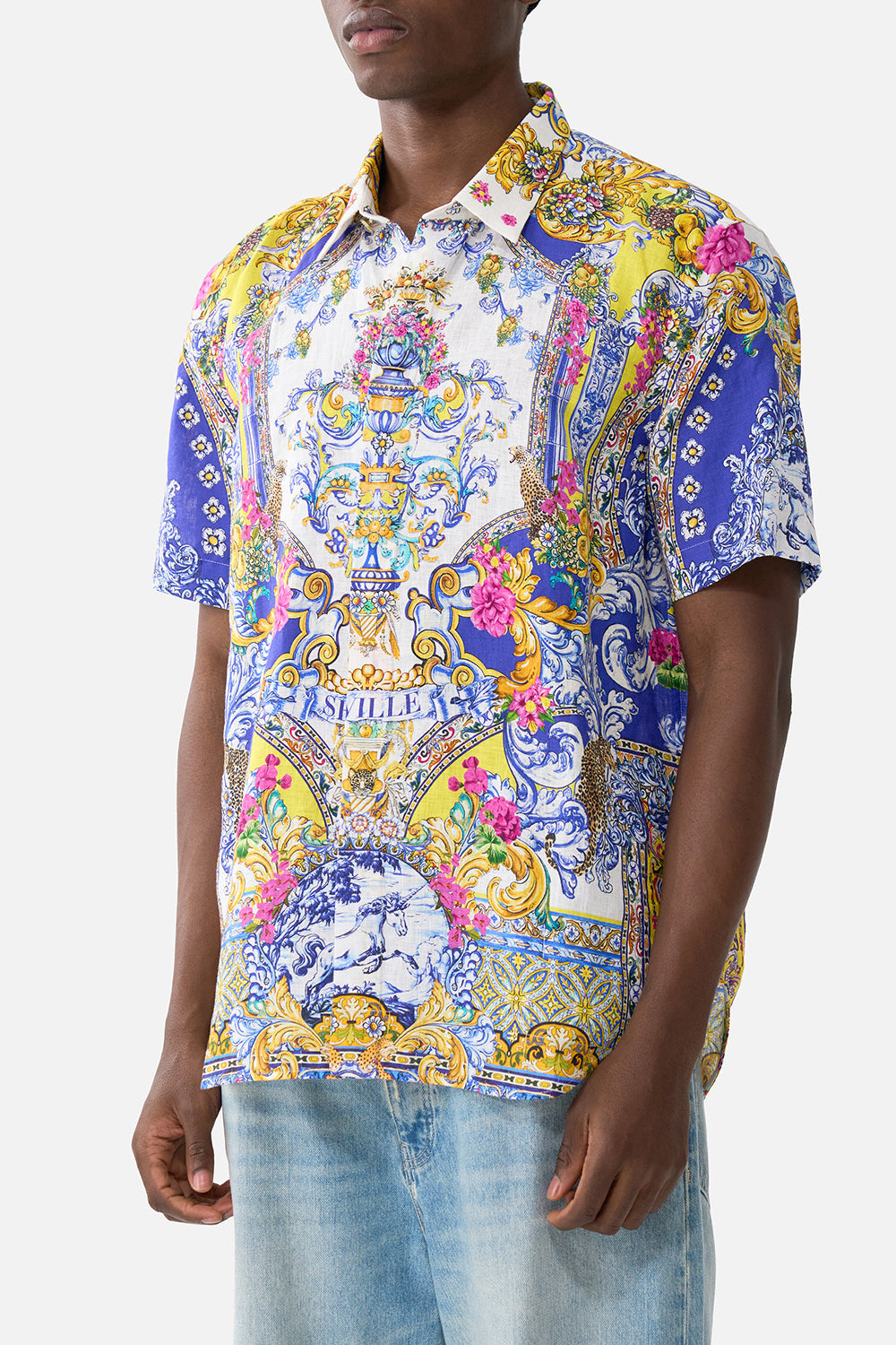 The CAMILLA JERSEY TANK DRESS ESPAÑA NIRVANA in our  print.