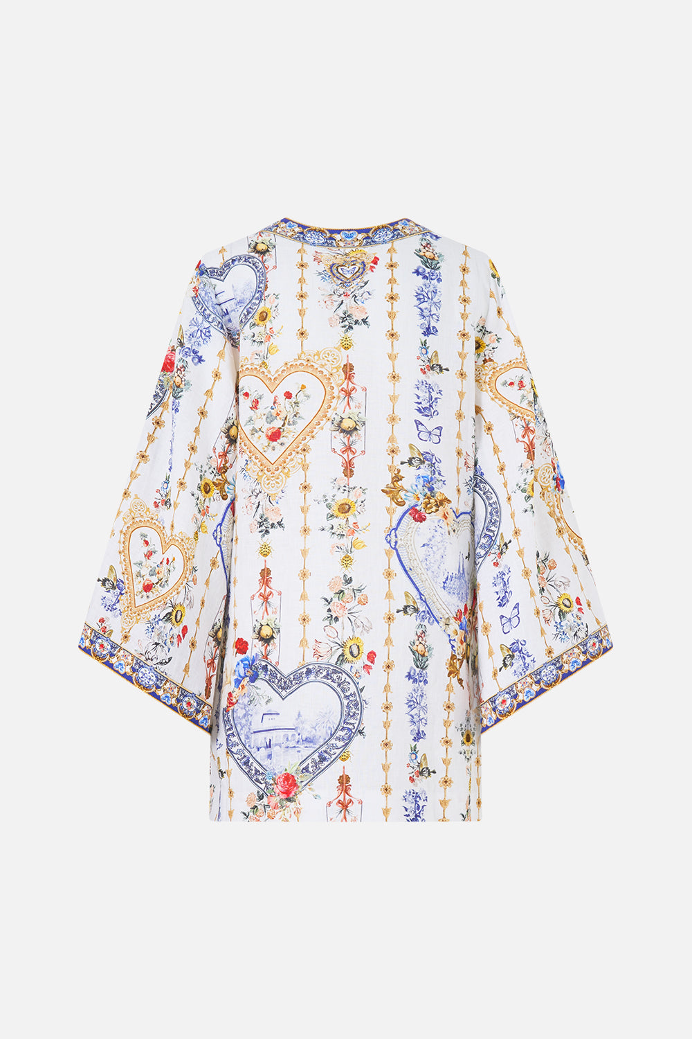 DEEP V NECK HARDWARE SHORT KAFTAN THE POTTERY PARLOUR