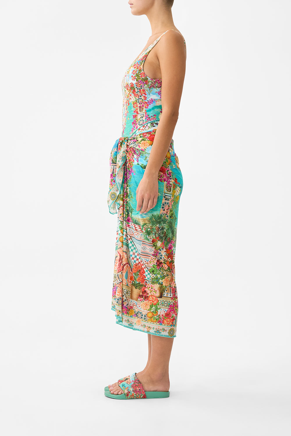 The CAMILLA OFF SHOULDER KAFTAN MEET ME IN MALLORCA in our  print.