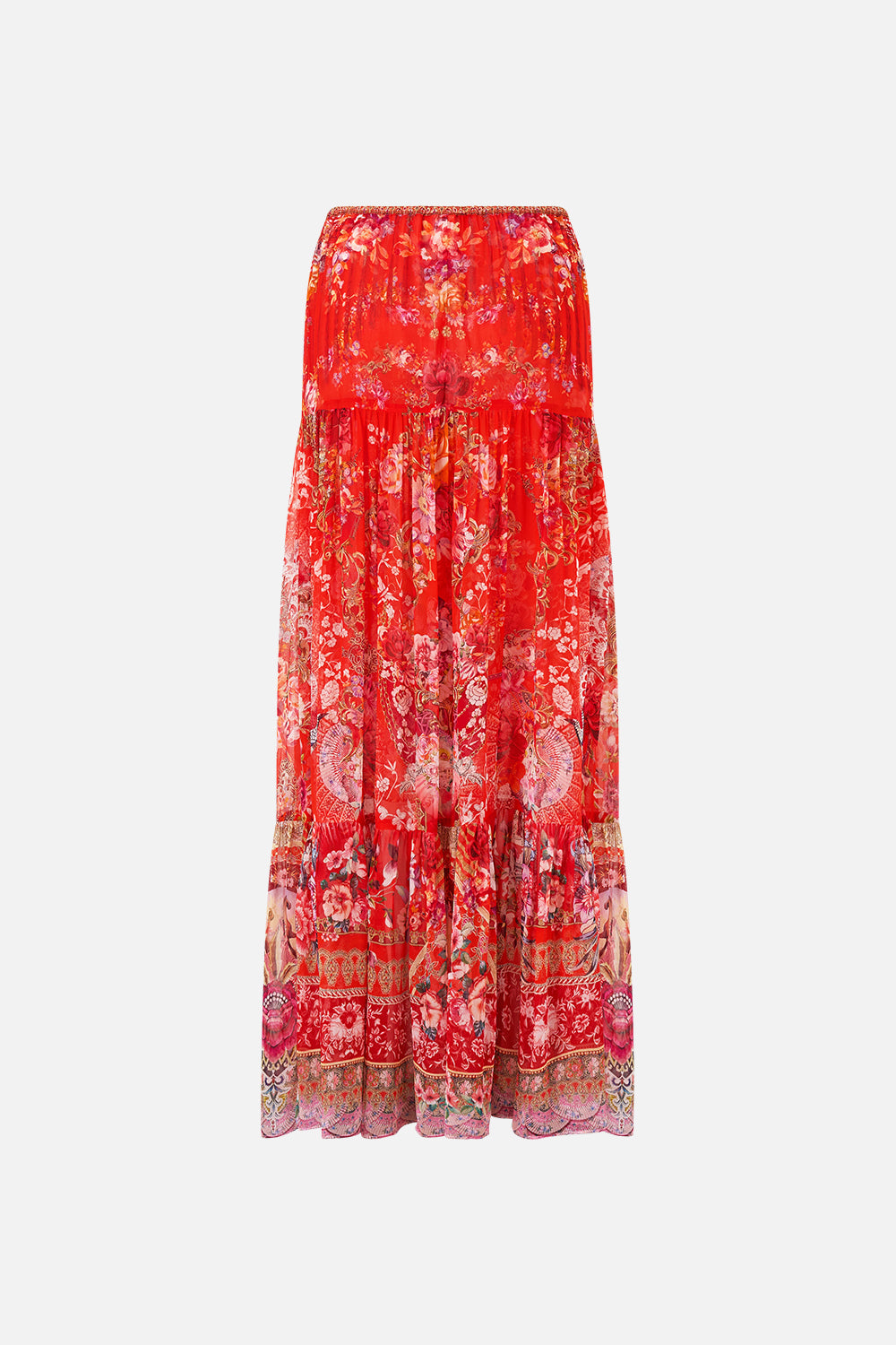 TIERED SKIRT WITH RUFFLE DETAIL OLÉ OLÉ