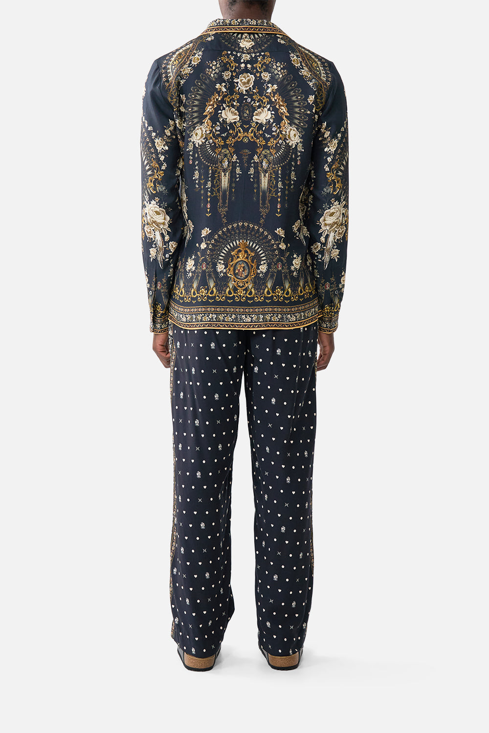 The CAMILLA SLIM FIT KAFTAN WITH SPLIT FLAMENCO EUPHORIA in our  print.