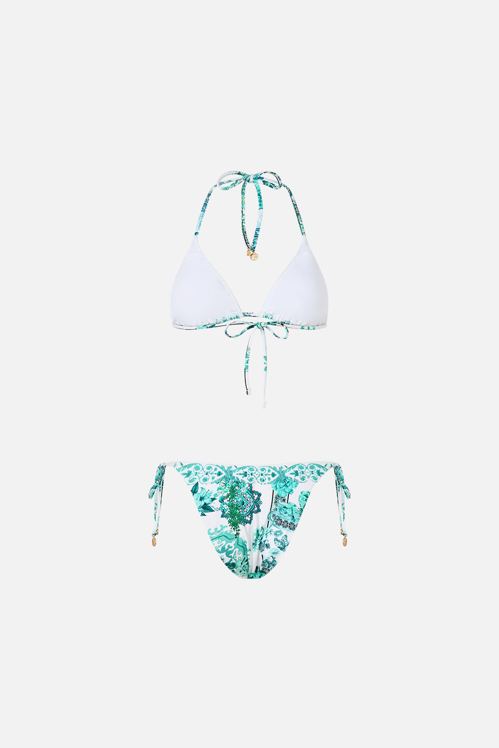 CHEEKY SLIDE TRI BIKINI SET W CHARMS BALEARIC BEBÉ