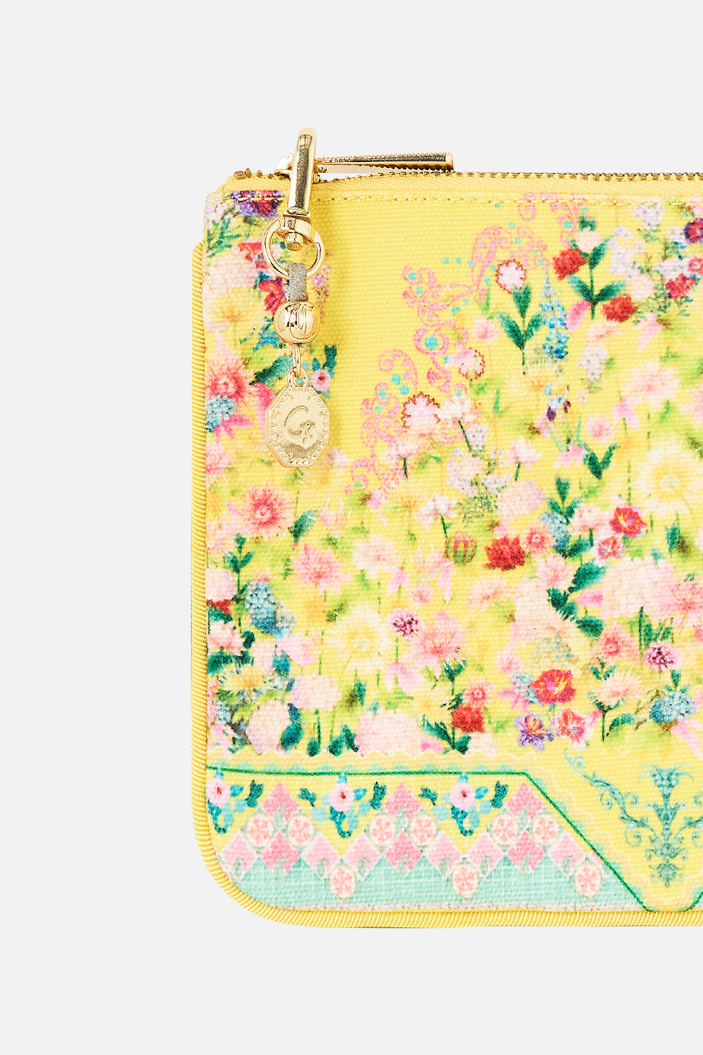The CAMILLA V NECK RELAXED SHORT DRESS WITH DROPPED WAIST A TILED WONDERLAND in our  print.