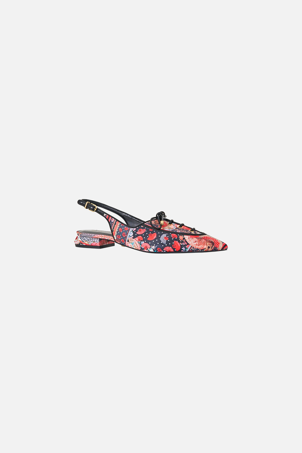 The CAMILLA GATHERED CUFF V NECK TOP DAUGHTERS OF DUENDE in our  print.
