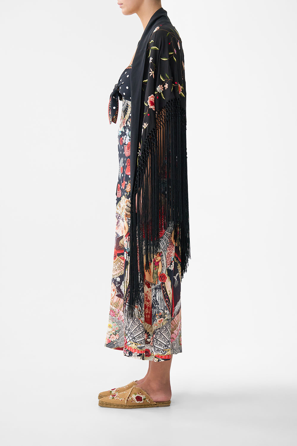 The CAMILLA RIYEKA AZUL ARISTOCRACY SKINNY JEAN DENIM in our  print.