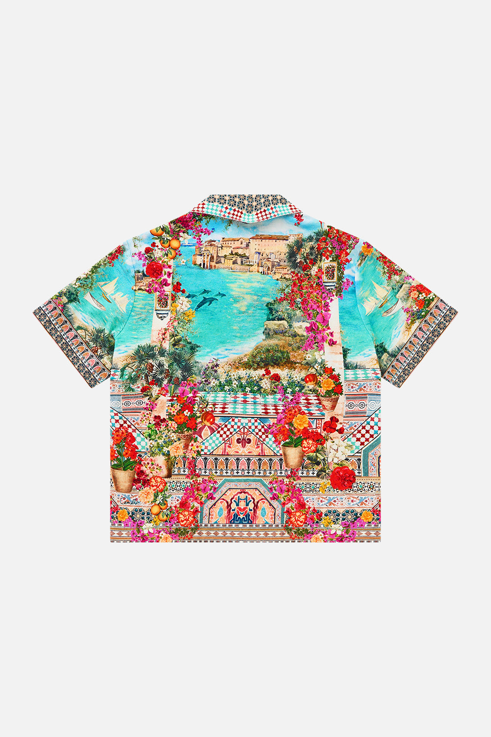 BOYS SHORT SLEEVE CABANA SHIRT MEET ME IN MALLORCA