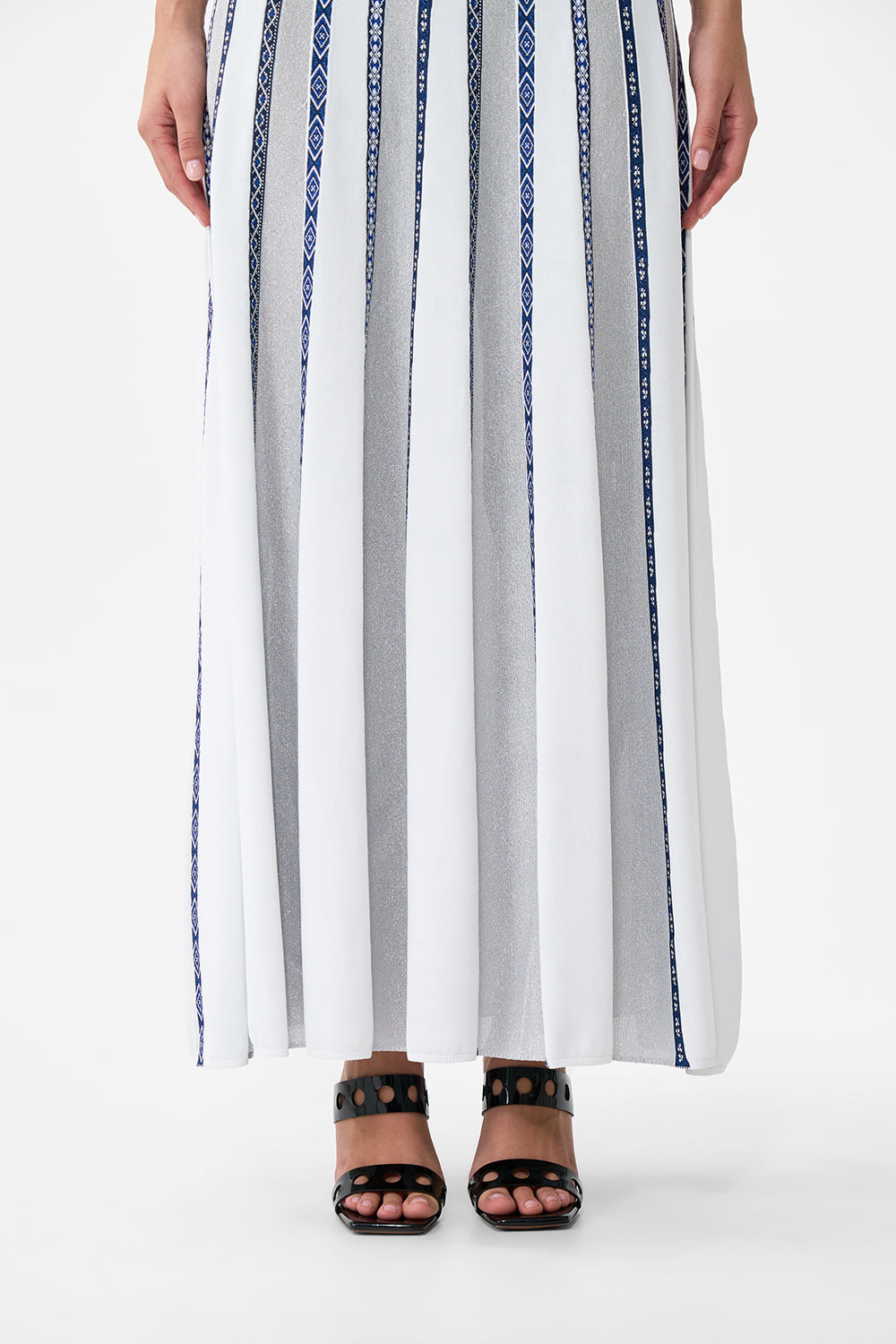 The CAMILLA FRILL OFF SHOULDER TOP THE CALL OF CATALONIA in our  print.