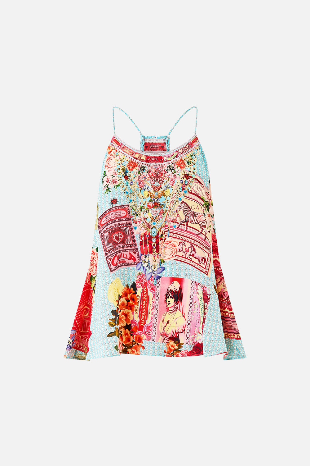 The CAMILLA TIERED BODICE DRESS SULTANS AND QUEENS in our  print.