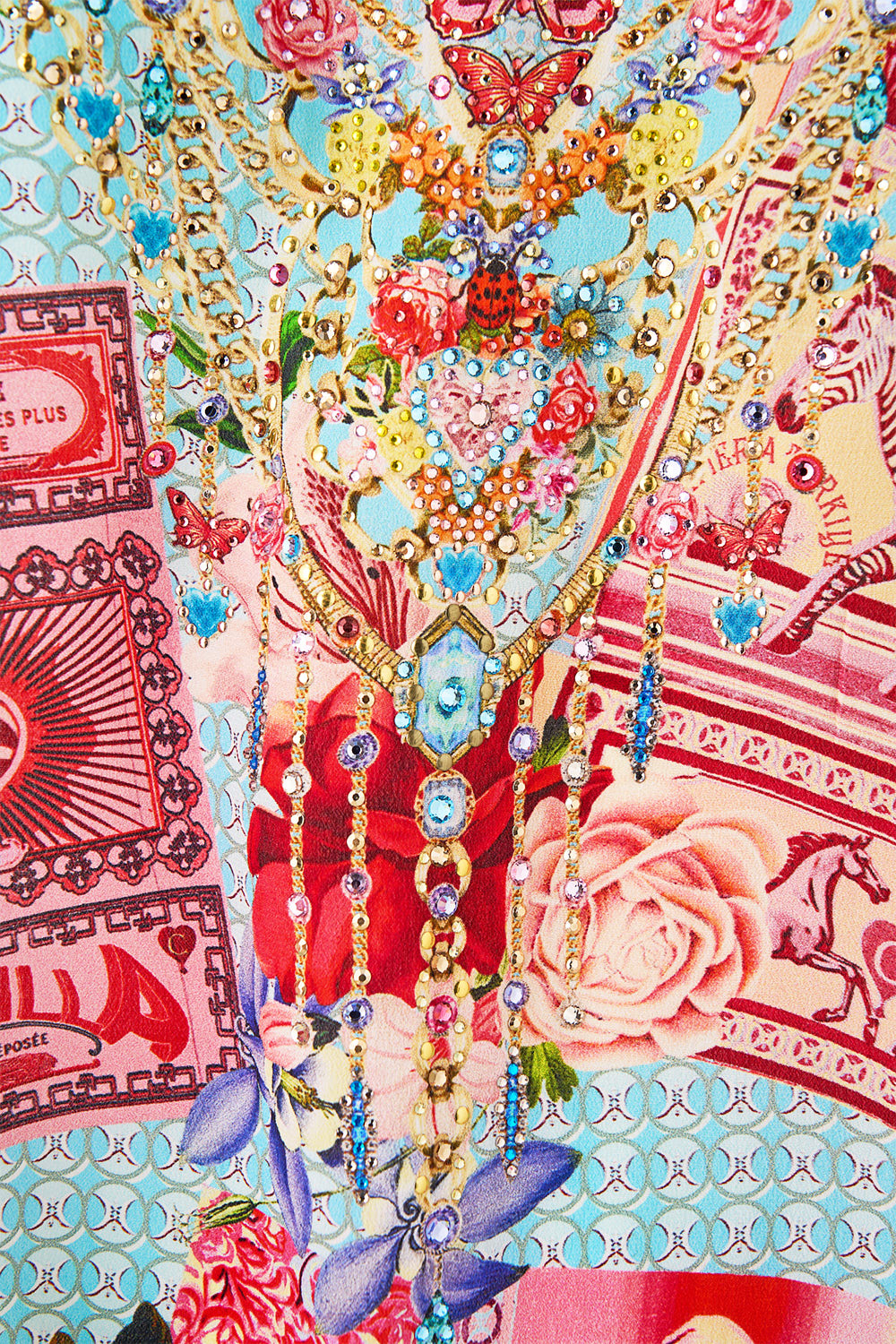 The CAMILLA TIERED BODICE DRESS SULTANS AND QUEENS in our  print.