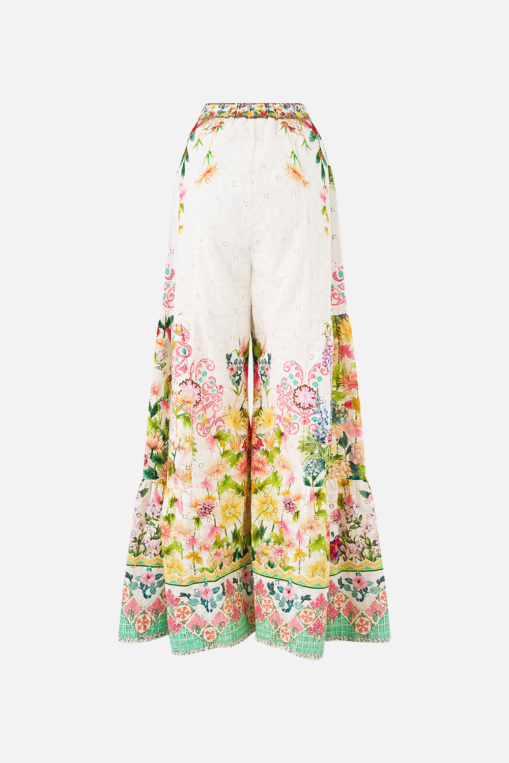 The CAMILLA SILK COLLAR KNIT TUNIC MAGIC OF THE MERCADO in our  print.