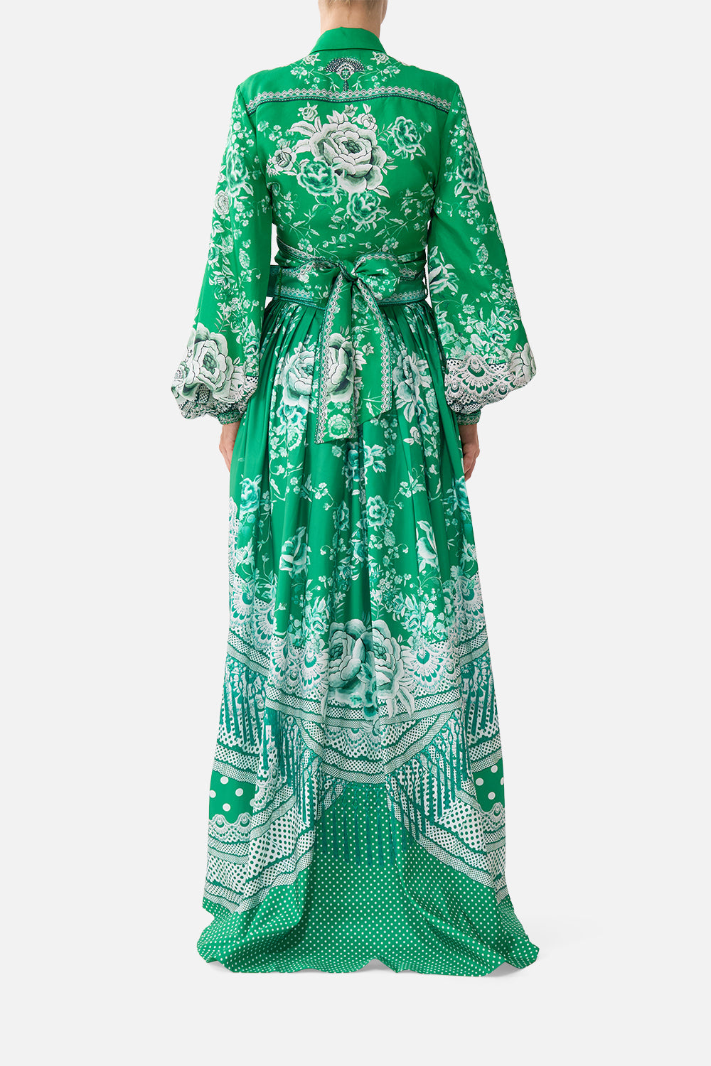 The CAMILLA RELAXED PLACKET DETAIL SHIRT FLAMENCO FOLKLORE in our FLAMENCO FOLKLORE print.