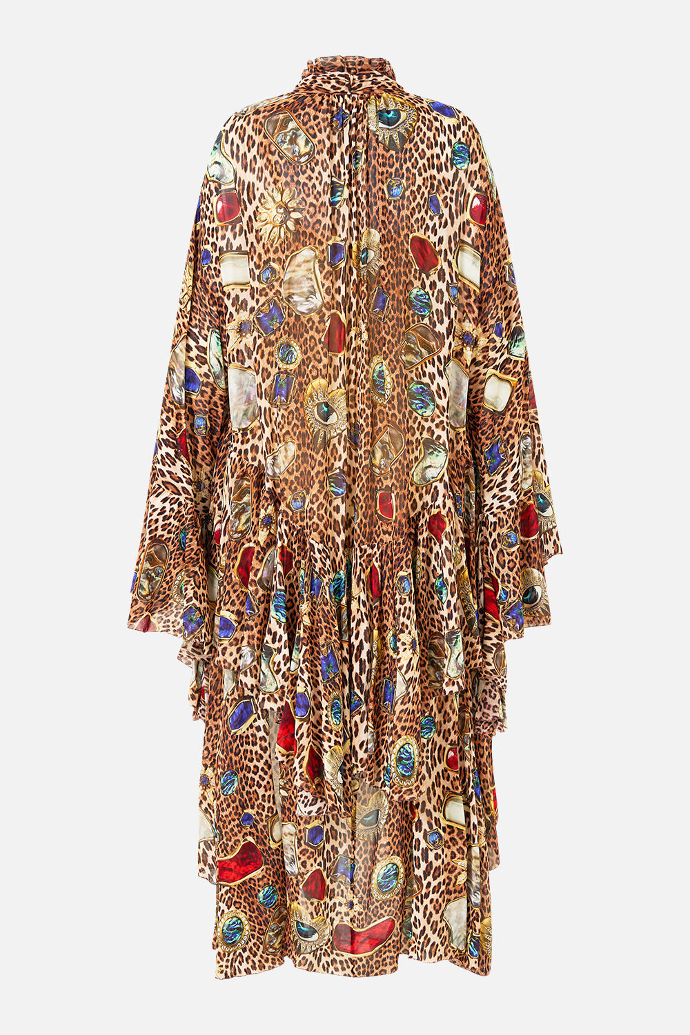 The CAMILLA BUTTON THROUGH SCARF BLOUSE THE ARCHITECTS OF ALCÁZAR in our  print.