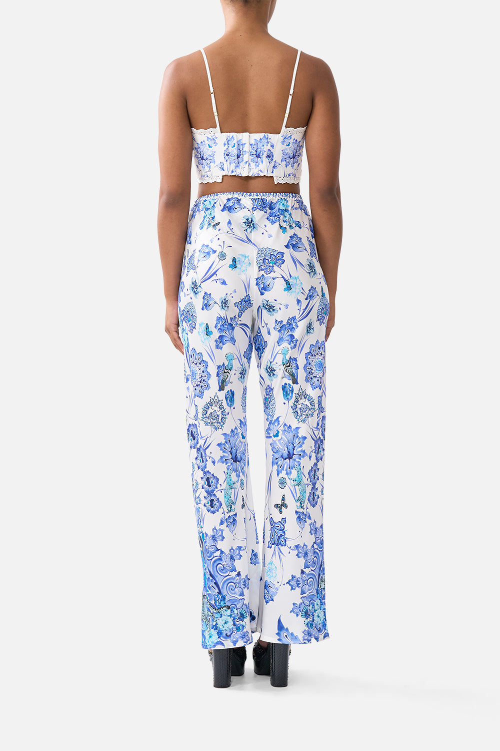 The CAMILLA DOUBLE BREASTED SOFT JACKET THE HUM OF THE ALHAMBRA in our  print.